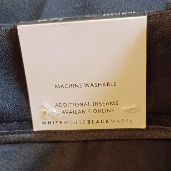 NEW! White House Black Market Seasonless Slim Flare Black Pants Size 6 Long/Tall - Picture 13 of 13
